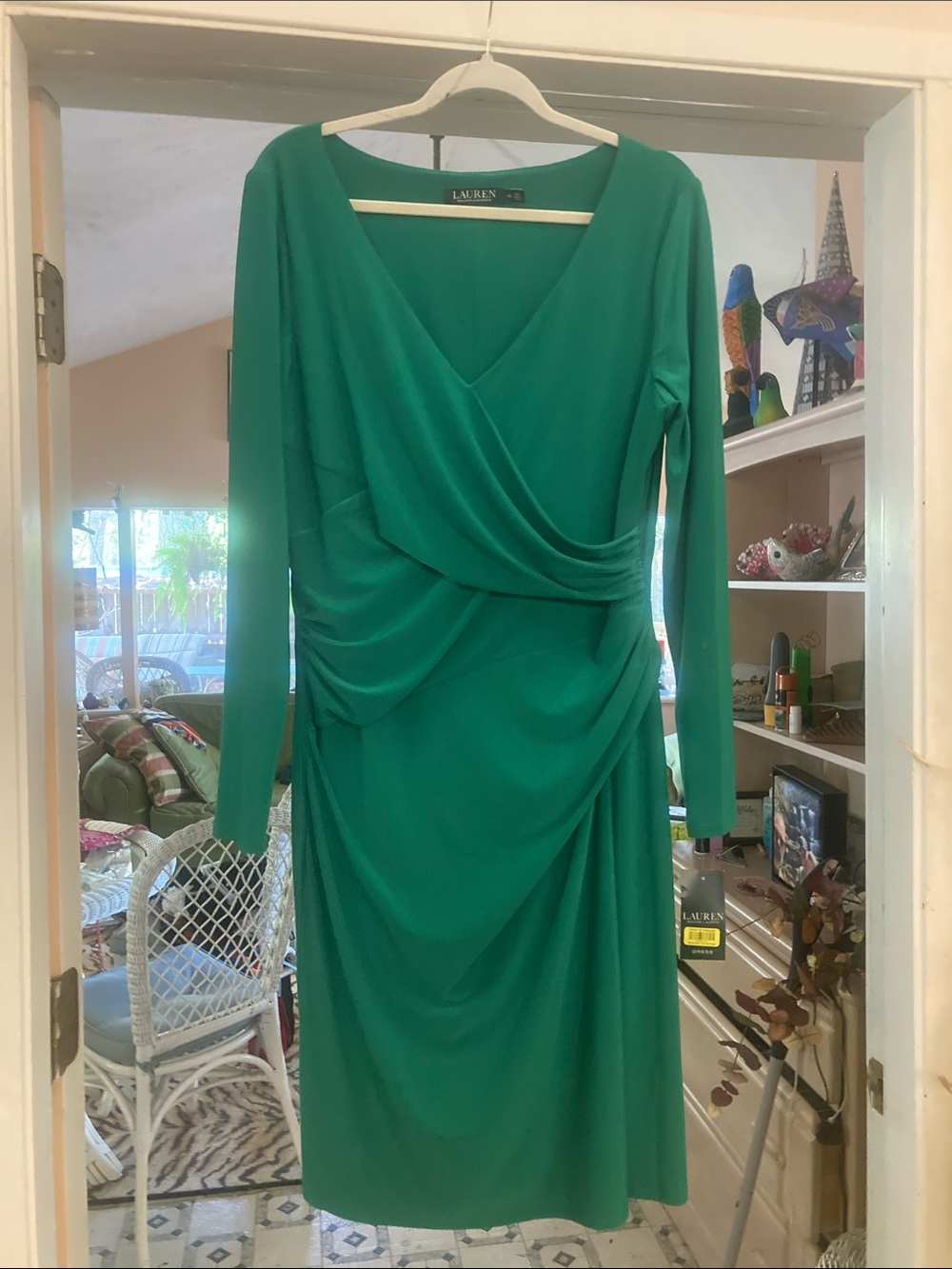 Lauren by Ralph Lauren green dress
